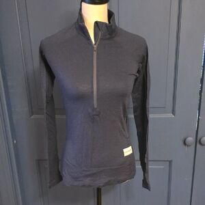 Artilect Systems 100% Merino Wool Longsleeve Quarter Zip Baselayer Navy Sz Small